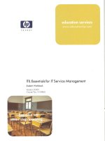 ITIL essentials for IT service management