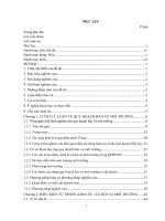 Xác lập cơ sở khoa học phục vụ quy hoạch bảo vệ môi trường huyện phú lộc, tỉnh thừa thiên huế