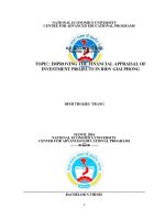 Improving the financial appraisal of investment projects in BIDV giaiphong 