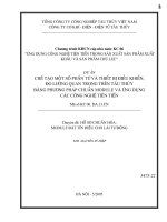 Chế tạo một số phần tử và thiết bị điều khiển,  đo l ờng quan trọng trên tàu thủy  bằng ph ơng pháp chuẩn module và ứng dụng  các công nghệ tiên tiến 
