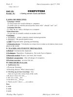 GIÁO ÁN TIẾNG ANH 9 UNIT 15