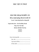 Bài thu hoạch diễn án HSDS 10