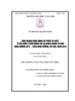 TÌNH TRẠNG DINH DƯƠNG và THIẾU VI CHẤT ở TRẺ dưới 5 TUỔI BIẾNG ăn tại KHOA KHÁM tư vấn DINH DƯỠNG số 2 – VIỆN DINH DƯỠNG, hà nội, năm 2015 