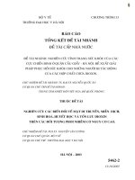 Nghiên cứu tình trạng sức khỏe của các cựu chiến binh ở quận cầu giấy   hà nội  đề xuất giải pháp phục hồi sức khỏe cho những ng ời bị tác động của các hợp chất chứa dioxin  