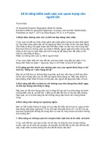 10 kĩ năng kiểm soát cảm xúc quan trọng cho người lớn 