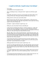 1 người có thể yêu 2 người cùng 1 lúc không 