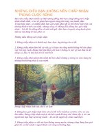 NHỮNG điều bạn KHÔNG nên CHẤP NHẬN TRONG CUỘC SỐNG 