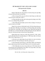 Đề thi môn kinh tế vi mô