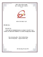 XÂY DỰNG WEBSITE bán cá TRỰC TUYẾN” tại CÔNG TY TRUYỀN THÔNG và CÔNG NGHỆ RAO THUÊ 