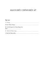 Thiết kế mạch nguồn một chiều ổn áp có điện áp ra thay đổi (0 ¸ 15v) 