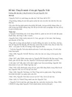 Thuyết minh về tác giả Nguyễn Trãi