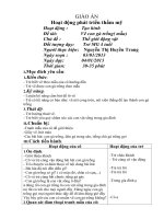 Giáo án mầm non Giáo án lĩnh vực thẩm mỹ vẽ con gà trống