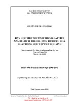 ThS31 057 dạy học thơ trữ tình trung đại việt nam lớp 11 theo hướng tích cực hóa hoạt động học tập của học sinh 