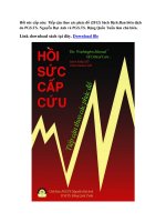 Hồi sức cấp cứu  tiếp cận theo các phác đồ (2012) sách dịch do PGS TS  nguyễn đạt anh và PGS TS  đặng quốc tuấn chủ biên