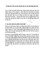 18 bài học tối ưu doanh thu từ các doanh nghiệp lớn