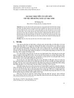 ﻿DẠY HỌC THEO TIẾP CẬN LIÊN MÔN VỚI VIỆC BỒI DƯỠNG NĂNG LỰC HỌC SINH