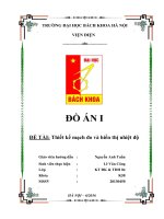 ĐỒ án  thiết kế mạch đo nhiệt độ