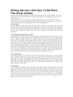 Những bài học lãnh đạo từ bộ phim the great gatsby 