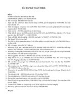 BÀI tập kế TOÁN THUẾ 