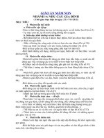 Giáo án mầm non Chủ đề nhu cầu gia đình