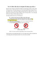 Từ 1/11/2016, biển cấm rẽ trái/phải vẫn được quay đầu xe