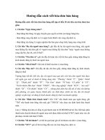 Hướng dẫn cách viết hóa đơn bán hàng