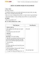 Giáo án Tự nhiên xã hội 3 bài 8