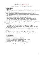 Giáo án mầm non Chủ đề bé làm bác sĩ