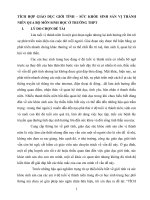 SKKN TÍCH hợp GIÁO dục GIỚI TÍNH – sức KHỎE SINH sản vị THÀNH NIÊN QUA bộ môn SINH học ở TRƯỜNG THPT