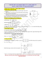 DAO ĐỘNG ĐIỆN TỪ VÀ SÓNG ĐIỆN TỪ