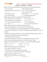 Bài tập Toán lớp 10 chương 1: Mệnh đề - Tập hợp