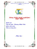 Bìa màu sáng kiến kinh nghiệm