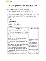 Giáo án Tự nhiên xã hội 3 bài 1