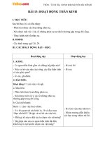 Giáo án Tự nhiên xã hội 3 bài 13