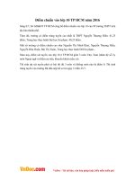 Điểm chuẩn vào lớp 10 TP HCM năm 2016