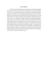 tiểu luận phương án kinh doanh