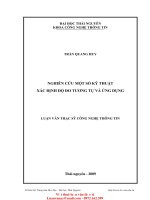 ThS37 087 nghiên cứu một số kỹ thuật xác định độ đo tương tự và ứng dụng 