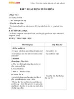 Giáo án Tự nhiên xã hội 3 bài 7