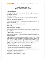 Giáo án mầm non đề tài: Những người bạn của tôi