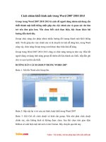 Cách nhóm các hình vẽ trong Word