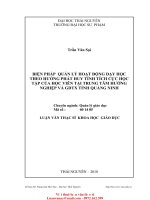 ThS31 069 biện pháp quản lý hoạt động dạy học theo hướng phát huy tính tích cực học tập của học viên tại trung tâm hướng nghiệp và gdtx tỉnh quảng ninh 