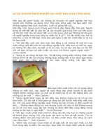 10 lời KHUYÊN NGHỀ NGHIỆP HAY NHẤT bạn CHƯA TỪNG NGHE 