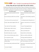 Bé học tiếng anh qua truyện ngắn: Boa and the monkey