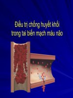 Điều trị chống huyết khối trong tai biến mạch máu não