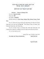 ĐƠN XIN xác NHẬN tạm TRÚ 