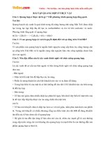 Bài tập Sinh học lớp 11: Quang hợp ở thực vật