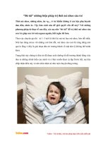 Bỏ túi những biện pháp trị thói mè nheo của trẻ