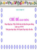 Giáo án màm non Một số biển báo tín hiệu đèn giao thông