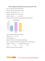 Đề thi Violympic Toán Tiếng Anh lớp 4 vòng 3 năm 2015 - 2016