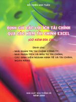 Định Giá Các Lợi Ích Tài Chính Qua Các Hàm Tài Chính Excel  Đỗ Thiên Anh Tuấn
